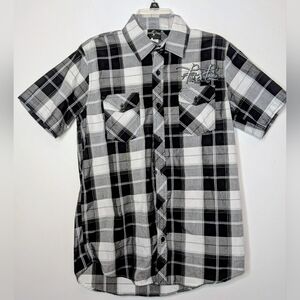 Men's/Teens Universal Studios Family Forever Skull Button-Up Shirt